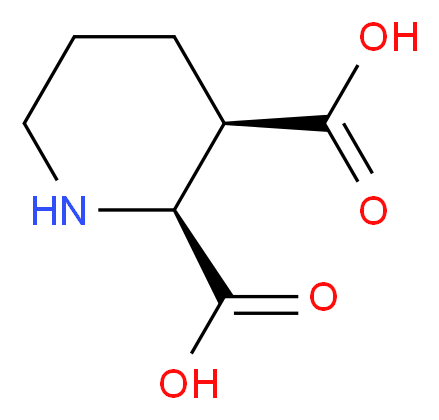 (2S,3R)-piperidine-2,3-dicarboxylic acid_分子结构_CAS_46026-75-9