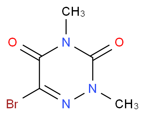 6-Bromo-2,4-dimethyl-2H-[1,2,4]triazine-3,5-dione_分子结构_CAS_15870-78-7)