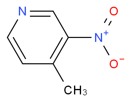 4-甲基-3-硝基吡啶_分子结构_CAS_5832-44-0)