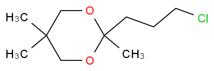 2-(3-chloropropyl)-2,5,5-trimethyl-1,3-dioxane_分子结构_CAS_88128-57-8