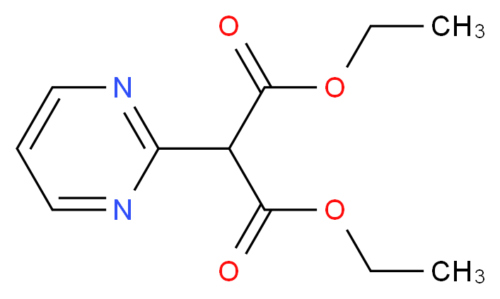 2-(2-Pyrimidinyl)propanedioic acid 1,3-diethyl ester_分子结构_CAS_164296-40-6)