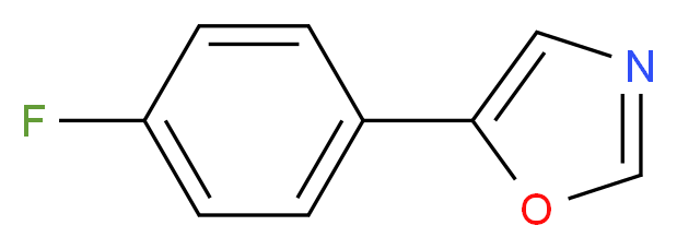 5-(4-Fluorophenyl)-1,3-oxazole 97%_分子结构_CAS_128101-19-9)