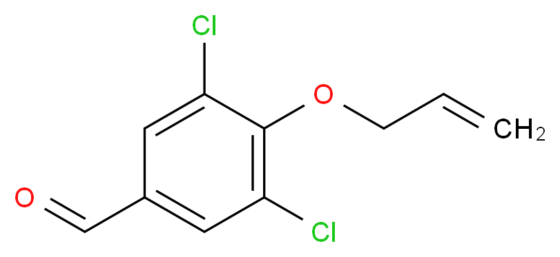 3,5-dichloro-4-(prop-2-en-1-yloxy)benzaldehyde_分子结构_CAS_27164-07-4