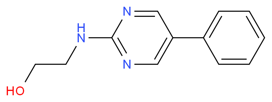 2-[(5-phenyl-2-pyrimidinyl)amino]ethanol_分子结构_CAS_298217-37-5)