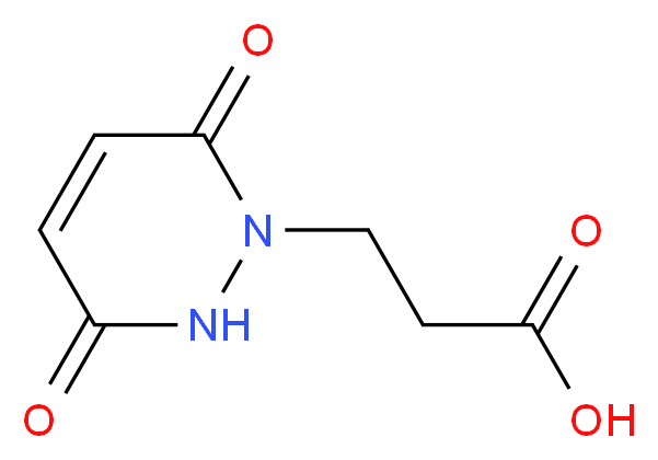 3-(3,6-dioxo-3,6-dihydropyridazin-1(2H)-yl)propanoic acid_分子结构_CAS_4572-79-6)