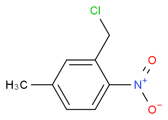 2-(chloromethyl)-4-methyl-1-nitrobenzene_分子结构_CAS_66424-91-7