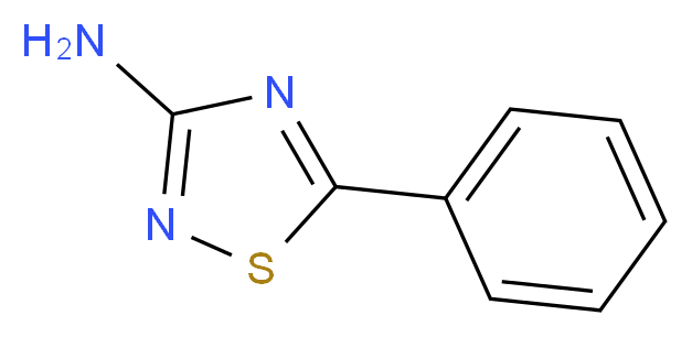 3-氨基-5-苯基-1,2,4-噻二唑_分子结构_CAS_27182-54-3)