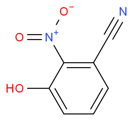 3-Hydroxy-2-nitrobenzonitrile_分子结构_CAS_129298-23-3)