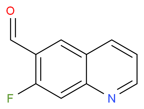 7-Fluoroquinoline-6-carbaldehyde_分子结构_CAS_1185768-18-6)