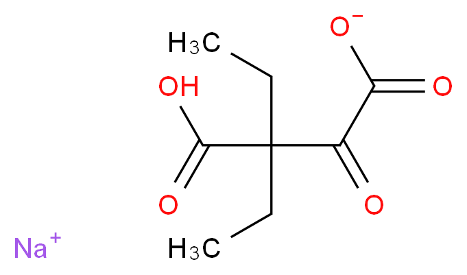 sodium 3-carboxy-3-ethyl-2-oxopentanoate_分子结构_CAS_52980-17-3
