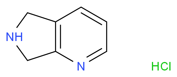 6,7-Dihydro-5H-pyrrolo[3,4-b]pyridine hydrochloride_分子结构_CAS_147739-88-6)