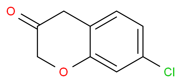 7-chloro-3,4-dihydro-2H-1-benzopyran-3-one_分子结构_CAS_944899-60-9