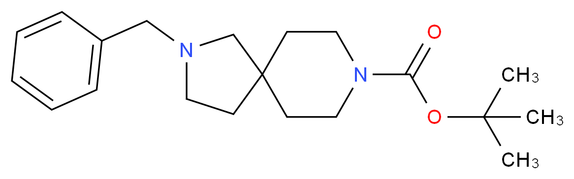 8-Boc-2-benzyl-2,8-diaza-spiro[4.5]decane_分子结构_CAS_236406-40-9)