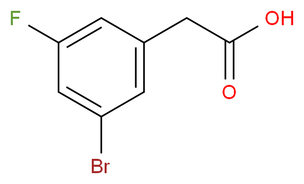 3-Bromo-5-fluorophenylacetic acid_分子结构_CAS_202000-99-5)