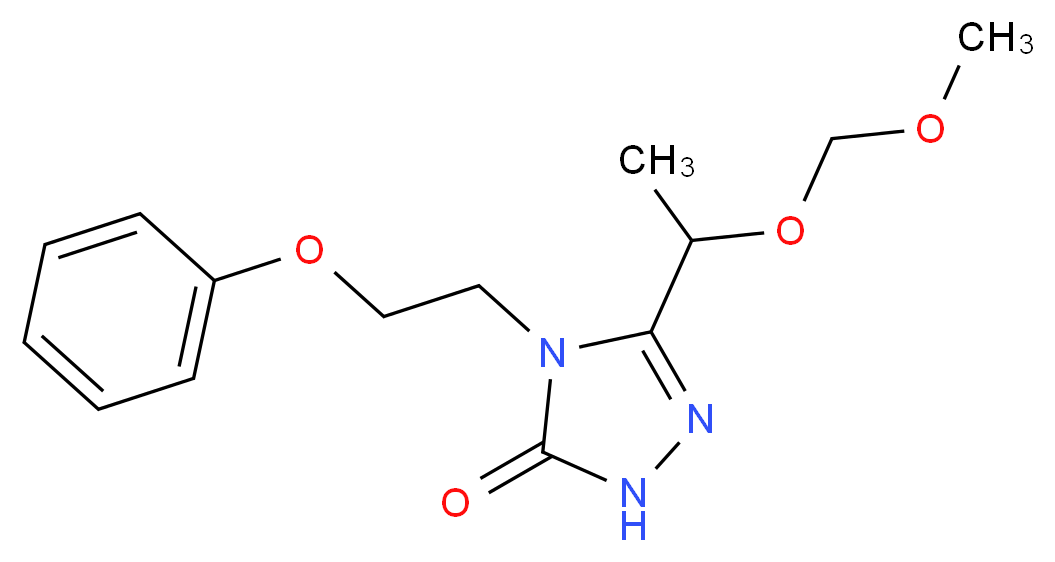 2,4-Dihydro-5-[1-(methoxymethoxy)ethyl]-4-(2-phenoxyethyl)-3H-1,2,4-triazol-3-one_分子结构_CAS_98159-88-7)