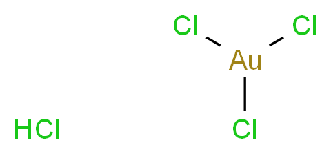 氯化金(III) 水合物_分子结构_CAS_27988-77-8)