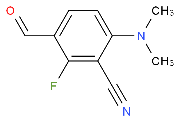 3-Cyano-4-dimethylamino-2-fluorobenzaldehyde_分子结构_CAS_148901-53-5)