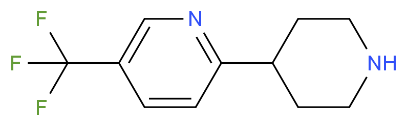 2-(piperidin-4-yl)-5-(trifluoromethyl)pyridine_分子结构_CAS_912556-78-6)