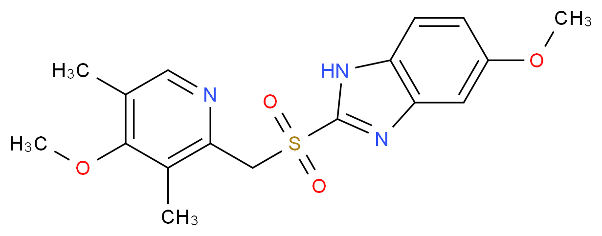 Omeprazole Sulfone_分子结构_CAS_88546-55-8)