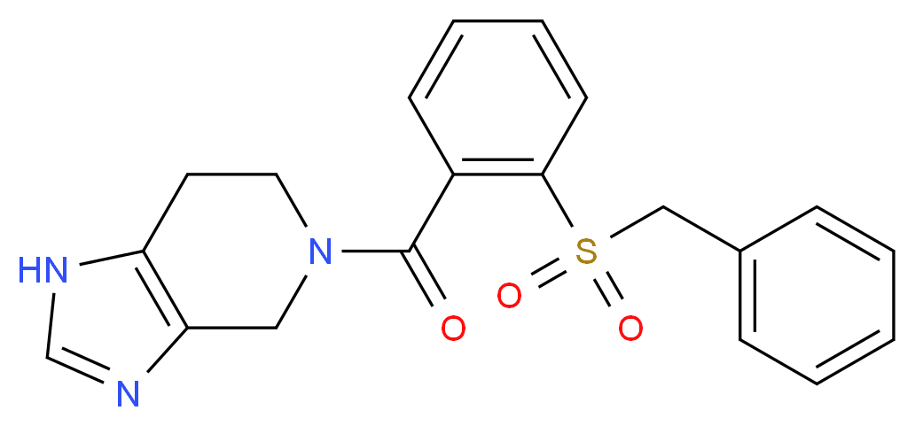 5-[2-(benzylsulfonyl)benzoyl]-4,5,6,7-tetrahydro-1H-imidazo[4,5-c]pyridine_分子结构_CAS_)
