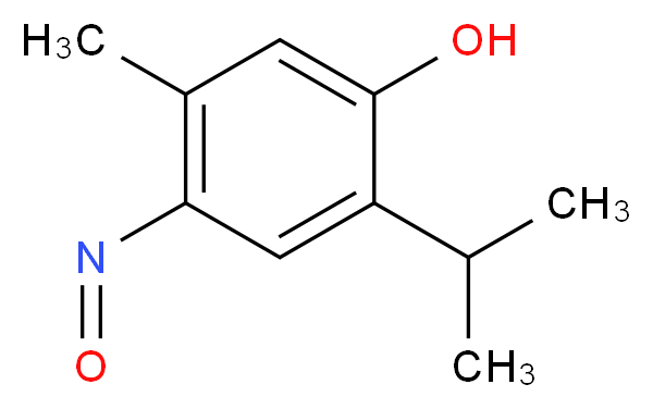 5-methyl-4-nitroso-2-(propan-2-yl)phenol_分子结构_CAS_2364-54-7