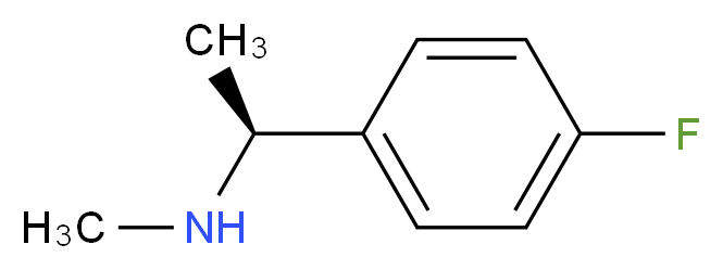 [(1S)-1-(4-fluorophenyl)ethyl](methyl)amine_分子结构_CAS_672906-68-2