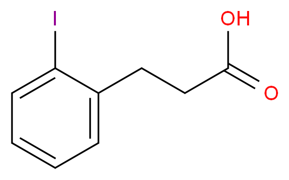 3-(2-iodophenyl)propanoic acid_分子结构_CAS_96606-95-0