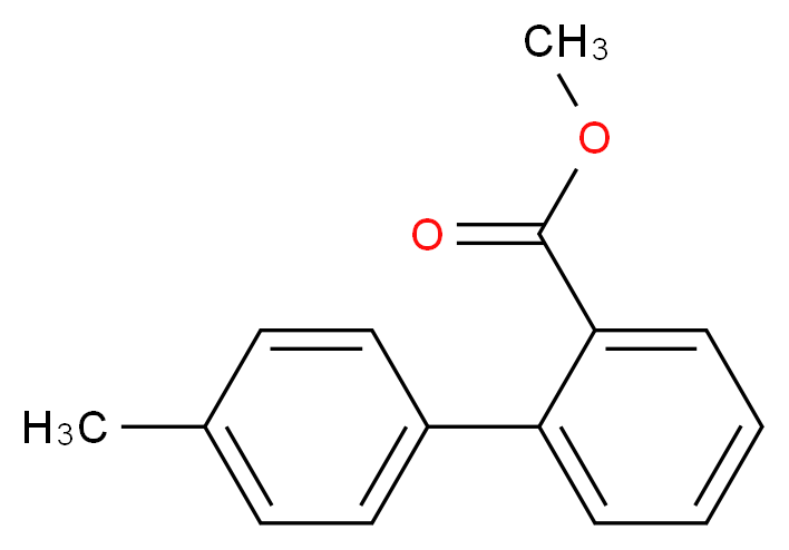 4'-Methyl-biphenyl-2-carboxylic acid methyl ester_分子结构_CAS_)