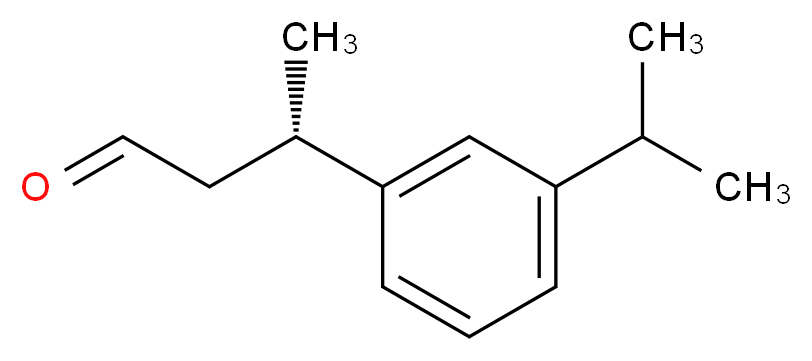 (3S)-3-[3-(propan-2-yl)phenyl]butanal_分子结构_CAS_457928-84-6