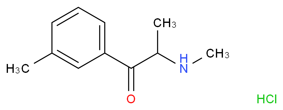 2-(methylamino)-1-(3-methylphenyl)propan-1-one hydrochloride_分子结构_CAS_1246816-62-5