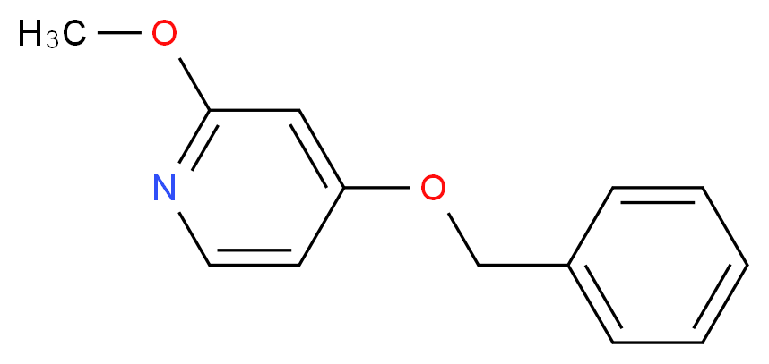 4-(benzyloxy)-2-methoxypyridine_分子结构_CAS_66080-44-2