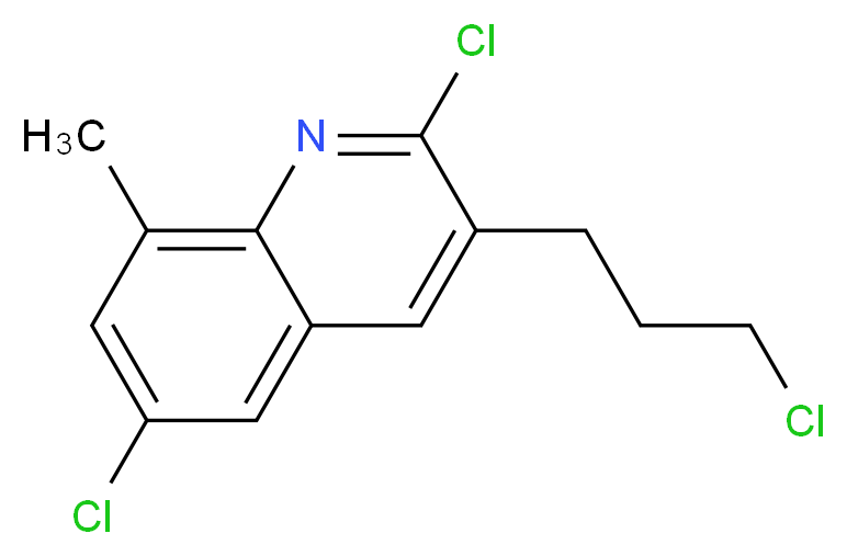 3-(3-CHLOROPROPYL)-2,6-DICHLORO-8-METHYLQUINOLINE_分子结构_CAS_948292-01-1)