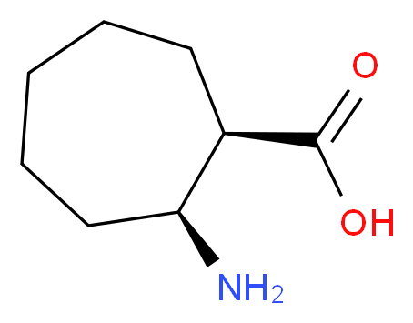 rel-(1R,2S)-2-aminocycloheptane-1-carboxylic acid_分子结构_CAS_42418-83-7