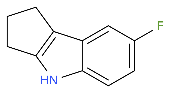 7-Fluoro-1,2,3,4-tetrahydrocyclopenta[b]indole_分子结构_CAS_327021-84-1)