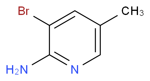 2-氨基-3-溴-5-甲基吡啶_分子结构_CAS_17282-00-7)