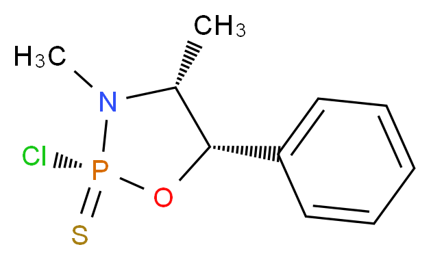 (2R,4R,5S)-2-chloro-3,4-dimethyl-5-phenyl-1,3,2λ<sup>5</sup>-oxazaphospholidine-2-thione_分子结构_CAS_28080-20-8