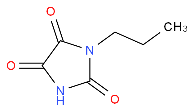 1-propylimidazolidine-2,4,5-trione_分子结构_CAS_40408-38-6)