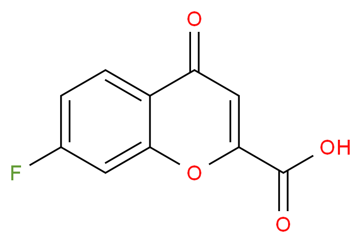 7-Fluorochromone-2-carboxylic acid_分子结构_CAS_128942-39-2)