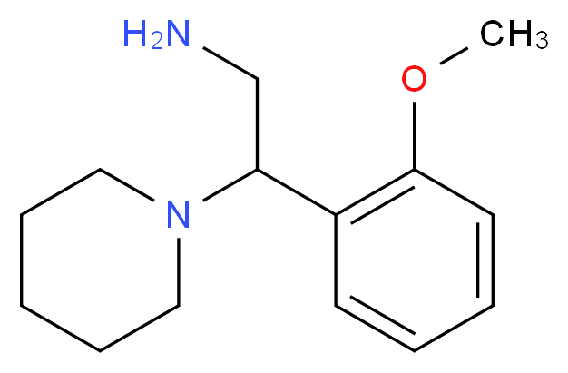 2-(2-Methoxy-phenyl)-2-piperidin-1-yl-ethylamine_分子结构_CAS_)