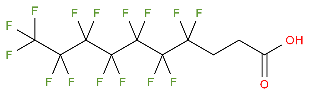 4,4,5,5,6,6,7,7,8,8,9,9,10,10,10-pentadecafluorodecanoic acid_分子结构_CAS_812-70-4