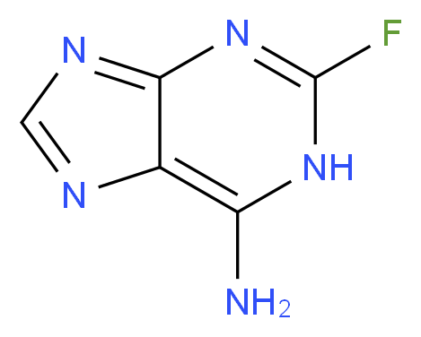 2-fluoro-1H-purin-6-amine_分子结构_CAS_700-49-2