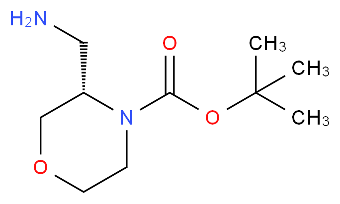 (S)-4-Boc-3-aminomethyl-morpholine_分子结构_CAS_1187929-79-8)