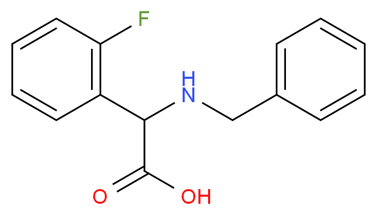 N-Benzyl-2-fluorophenylglycine_分子结构_CAS_271583-21-2)