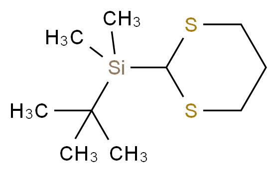 2-(叔丁基二甲基甲硅烷基)-1,3-二噻烷_分子结构_CAS_95452-06-5)