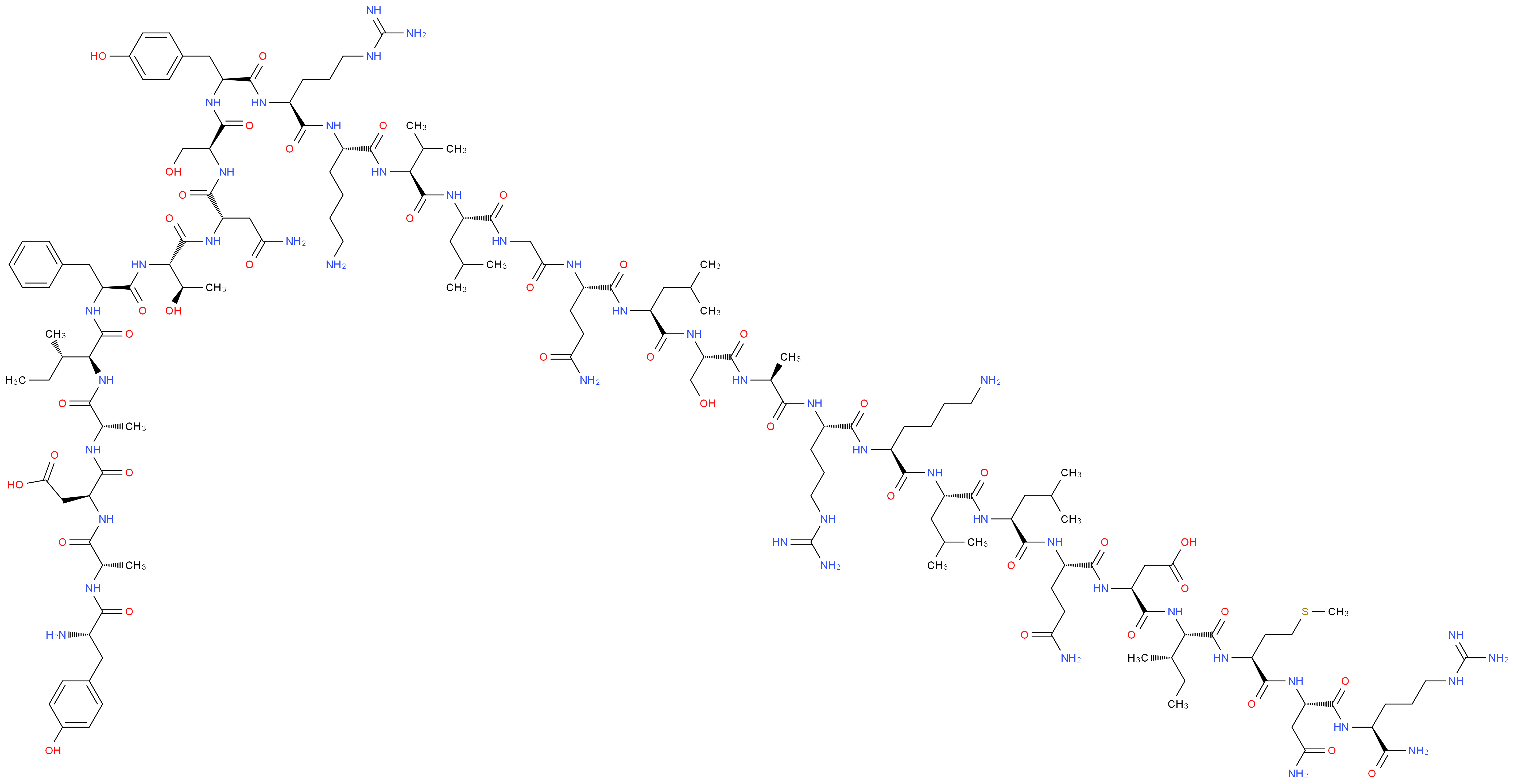 Growth Hormone Releasing Factor Bovine Fragment 1-29 amide_分子结构_CAS_112898-04-1)