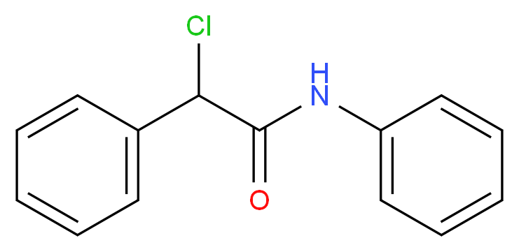 2-chloro-N,2-diphenylacetamide_分子结构_CAS_5110-77-0