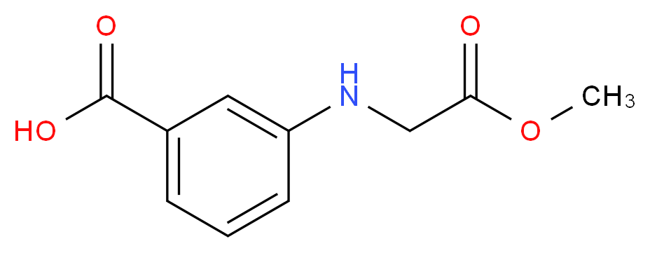 3-[(2-methoxy-2-oxoethyl)amino]benzoic acid_分子结构_CAS_418788-94-0)