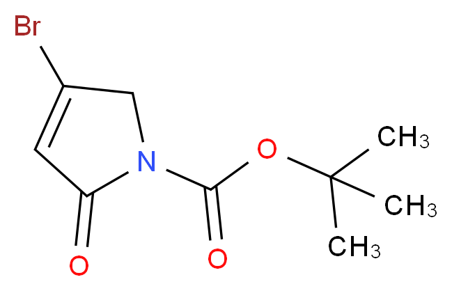tert-Butyl 4-bromo-2-oxo-2,5-dihydro-1H-pyrrole-1-carboxylate_分子结构_CAS_947407-87-6)