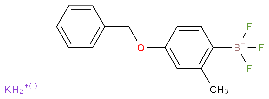 4-苄氧基-2-甲基苯基三氟硼酸钾_分子结构_CAS_850623-43-7)