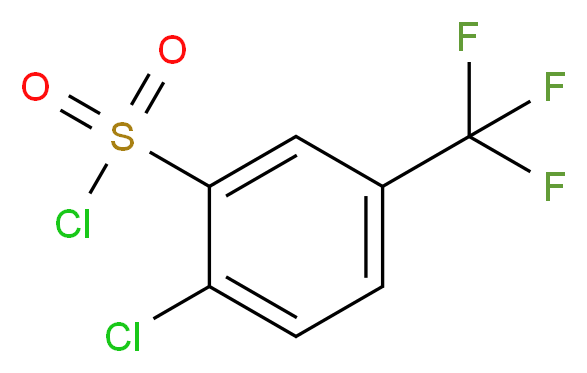 2-Chloro-5-(trifluoromethyl)benzenesulfonyl chloride_分子结构_CAS_54090-08-3)